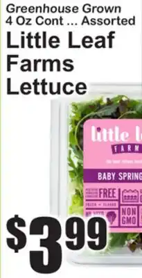 SuperFresh Greenhouse Grown 4 Oz Cont ... Assorted Little Leaf Farms Lettuce offer