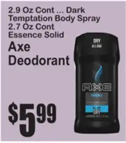 SuperFresh Axe Deodorant offer