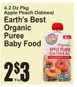 SuperFresh Earth's Best Organic Puree Baby Food offer