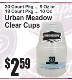 SuperFresh Urban Meadow Clear Cups offer