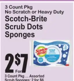 SuperFresh Scotch-Brite Scrub Dots Sponges offer