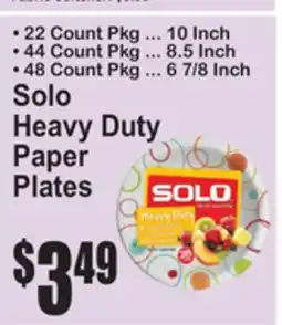 SuperFresh Solo Heavy Duty Paper Plates offer