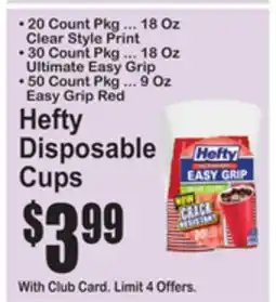 SuperFresh Hefty Disposable Cups offer