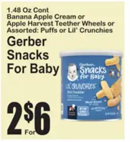 SuperFresh Gerber Snacks For Baby offer