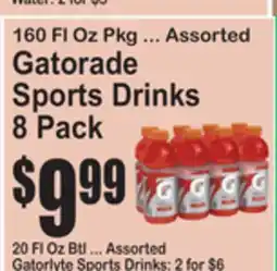 SuperFresh 160 FL Oz Pkg ... Assorted Gatorade Sports Drinks offer