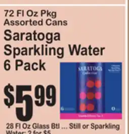 SuperFresh Saratoga Sparkling Water offer