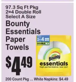 SuperFresh Bounty Essentials Paper Towels offer