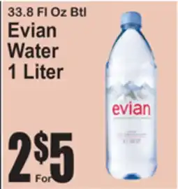 SuperFresh Evian Water offer