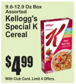 SuperFresh Assorted Kellogg's Special K Cereal offer