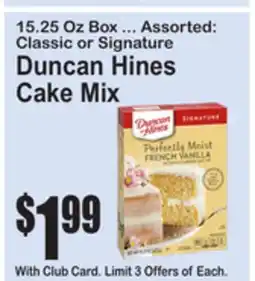 SuperFresh Duncan Hines Cake Mix offer