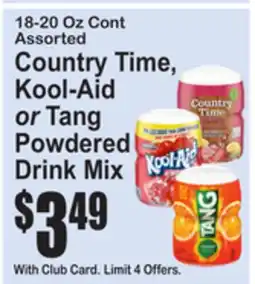 SuperFresh Country Time, Kool-Aid or Tang Powdered Drink Mix offer