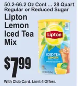 SuperFresh Lipton Lemon Iced Tea Mix offer