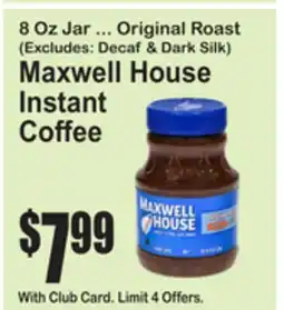 SuperFresh Maxwell House Instant Coffee offer