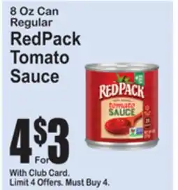 SuperFresh RedPack Tomato Sauce offer