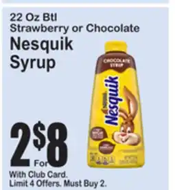 SuperFresh Nesquik Syrup offer