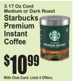 SuperFresh Starbucks Premium Instant Coffee offer