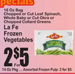 SuperFresh La Fe Frozen Vegetables offer