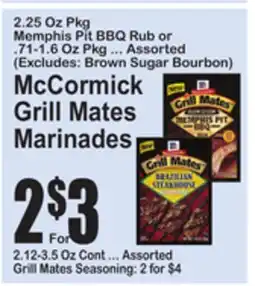 SuperFresh McCormick Grill Mates Marinades offer