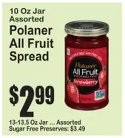 SuperFresh Polaner All Fruit Spread offer