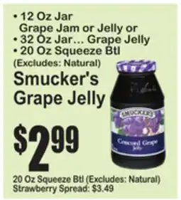 SuperFresh Smucker's Grape Jelly offer
