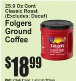 SuperFresh Folgers Ground Coffee offer