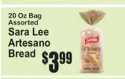 SuperFresh Sara Lee Artesano Bread offer