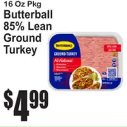 SuperFresh Butterball 85% Lean Ground Turkey offer