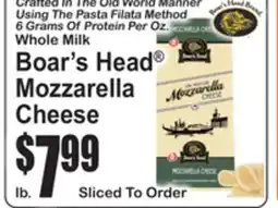 SuperFresh Boar's Head Mozzarella Cheese offer