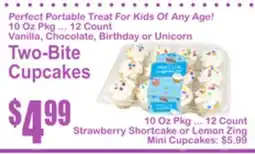 SuperFresh Two-Bite Cupcakes offer