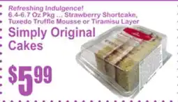 SuperFresh Simply Original Cakes offer