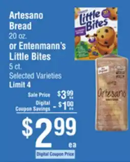 Smart & Final Artesano Bread or Entenmann's Little Bites offer