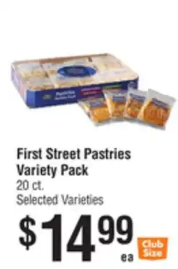 Smart & Final First Street Pastries Variety Pack offer
