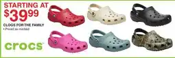 Dunham's Sports CLOGS FOR THE FAMILY offer