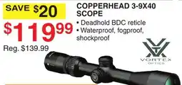 Dunham's Sports COPPERHEAD 3-9X40 SCOPE offer