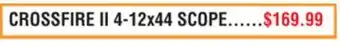 Dunham's Sports CROSSFIRE II 4-12X44 SCOPE offer