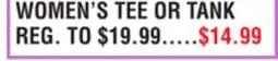 Dunham's Sports WOMEN'S TEE OR TANK offer