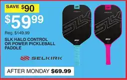 Dunham's Sports SLX HALO CONTROL OR POWER PICKLEBALL PADDLE offer