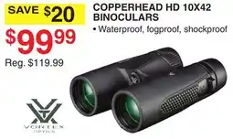 Dunham's Sports VORTEX OPTICS COPPERHEAD HD 10X42 BINOCULARS offer
