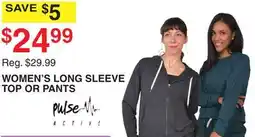 Dunham's Sports PULSE ACTIVE WOMEN'S LONG SLEEVE TOP OR PANTS offer