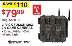 Dunham's Sports 2-PACK FUSION MAX 3.0 GAME CAMERAS offer