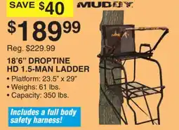 Dunham's Sports MUDDY 18'6 DROPTINE HD 1.5-MAN LADDER offer