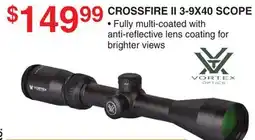 Dunham's Sports VORTEX OPTICS CROSSFIRE II 3-9X40 SCOPE offer
