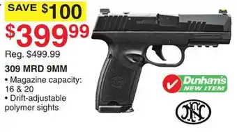 Dunham's Sports 309 MRD 9MM offer
