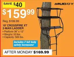 Dunham's Sports 18' CROSSFIRE XT 2-MAN LADDER offer