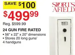 Dunham's Sports SPORTS AFIELD 24 GUN FIRE RATED offer
