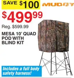 Dunham's Sports MUDDY MESA 10' QUAD POD WITH BLIND KIT offer