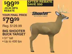 Dunham's Sports BIG SHOOTER BUCK TARGET offer
