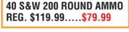 Dunham's Sports 40 S&W 200 ROUND AMMO offer