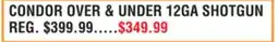 Dunham's Sports CONDOR OVER & UNDER 12GA SHOTGUN offer