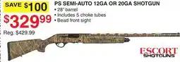 Dunham's Sports PS SEMI-AUTO 12GA OR 20GA SHOTGUN offer